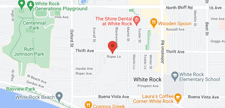 map of 106 14950 THRIFT AVENUE